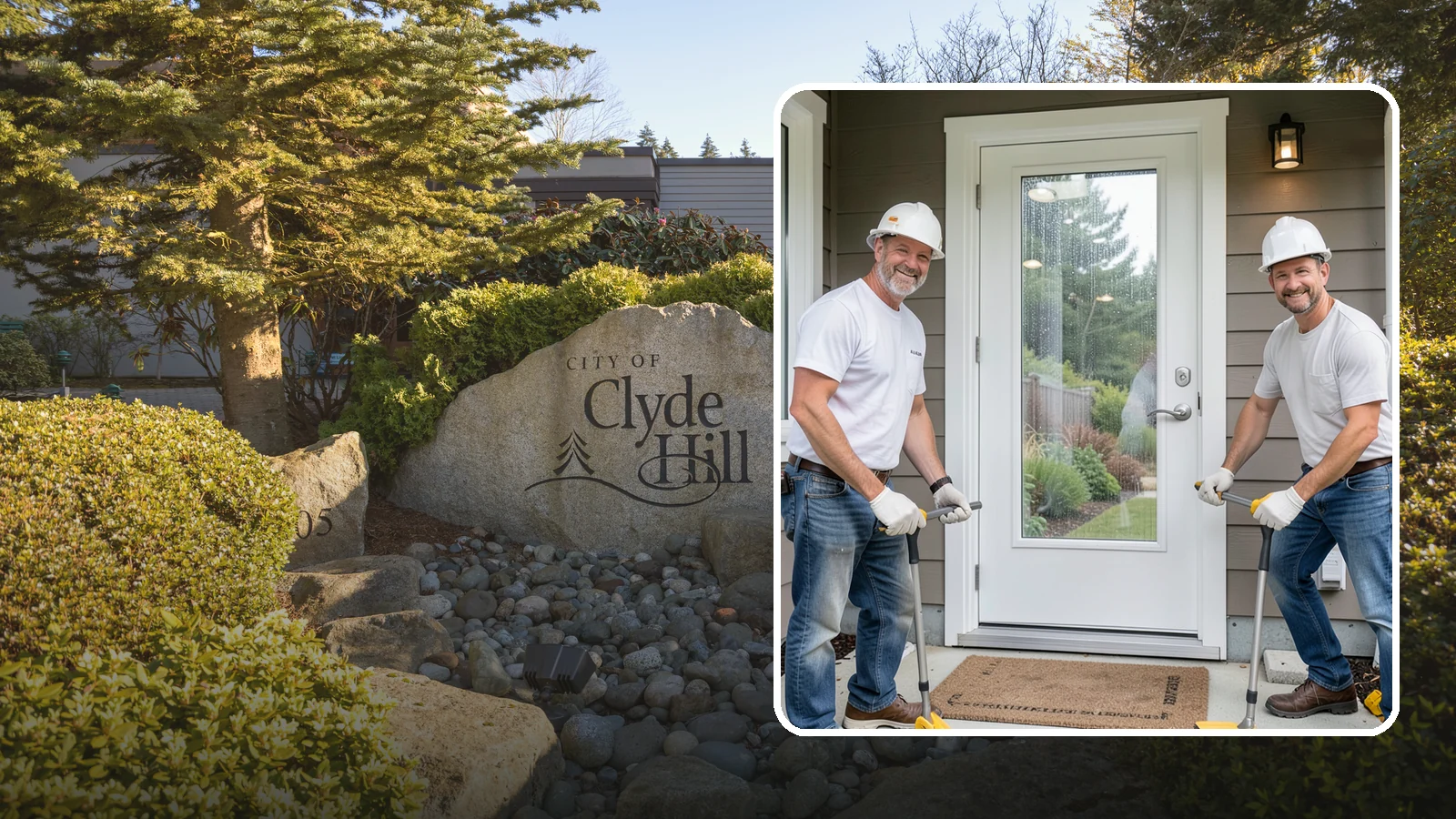 Storm Door Installation in Clyde Hill, King County, WA - A storm door that shields your entry from Northwest wind and rain while adding ventilation and light.