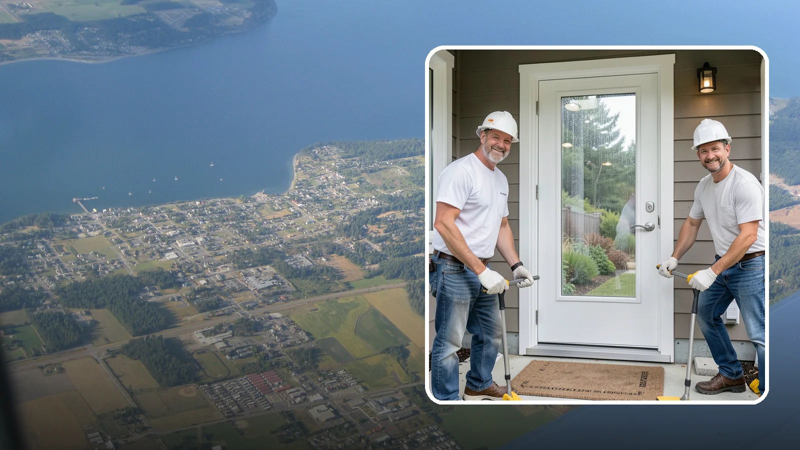 Storm Door Installation in Coupeville, Island County, WA - A storm door that shields your entry from Northwest wind and rain while adding ventilation and light.