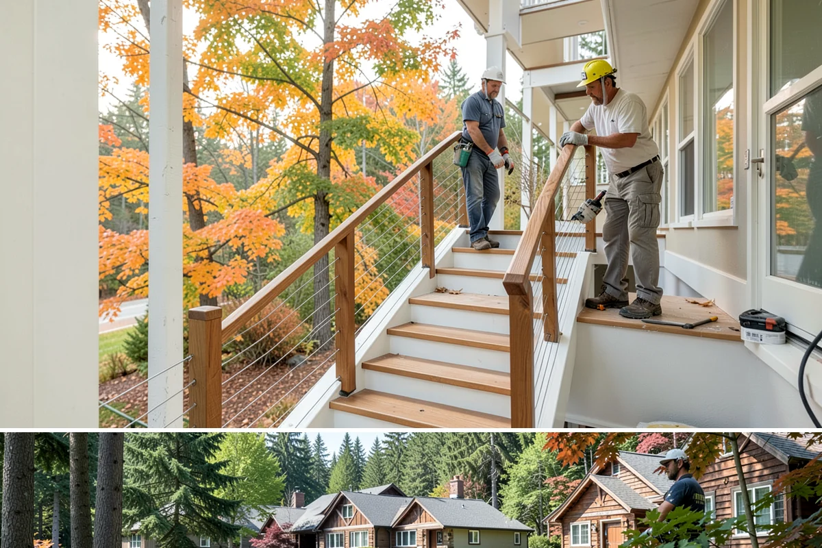 Storm Door Installation in Edgewood, Pierce County, WA - Fall installation readies your entry ahead of the wet, windy season, though storm doors can be added anytime.