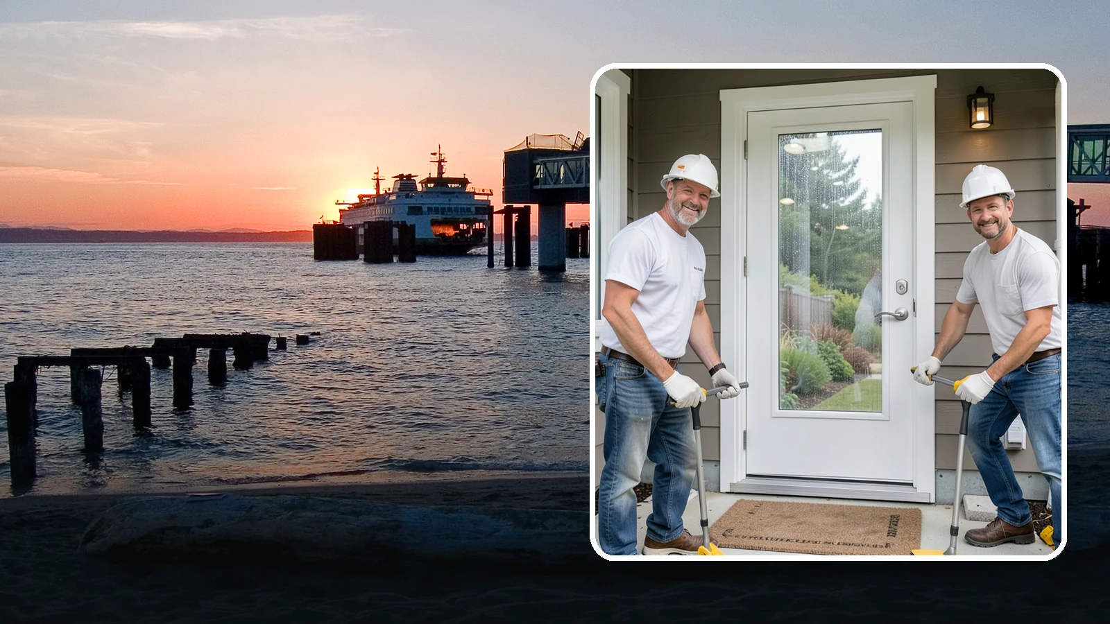 Storm Door Installation in Edmonds, Snohomish County, WA - A storm door that shields your entry from Northwest wind and rain while adding ventilation and light.