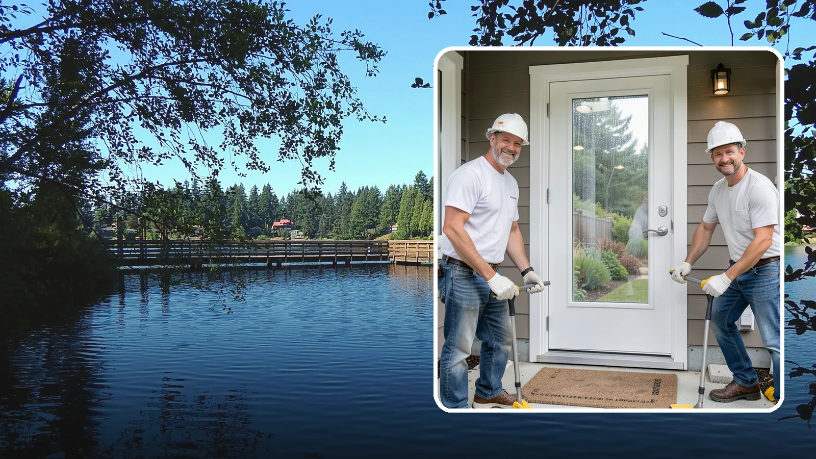 Storm Door Installation in Federal Way, King County, WA - A storm door that shields your entry from Northwest wind and rain while adding ventilation and light.