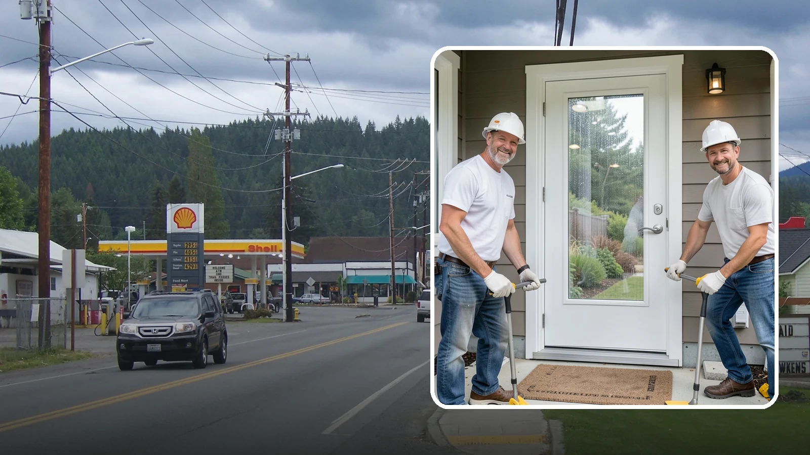 Storm Door Installation in Granite Falls, Snohomish County, WA - A storm door that shields your entry from Northwest wind and rain while adding ventilation and light.