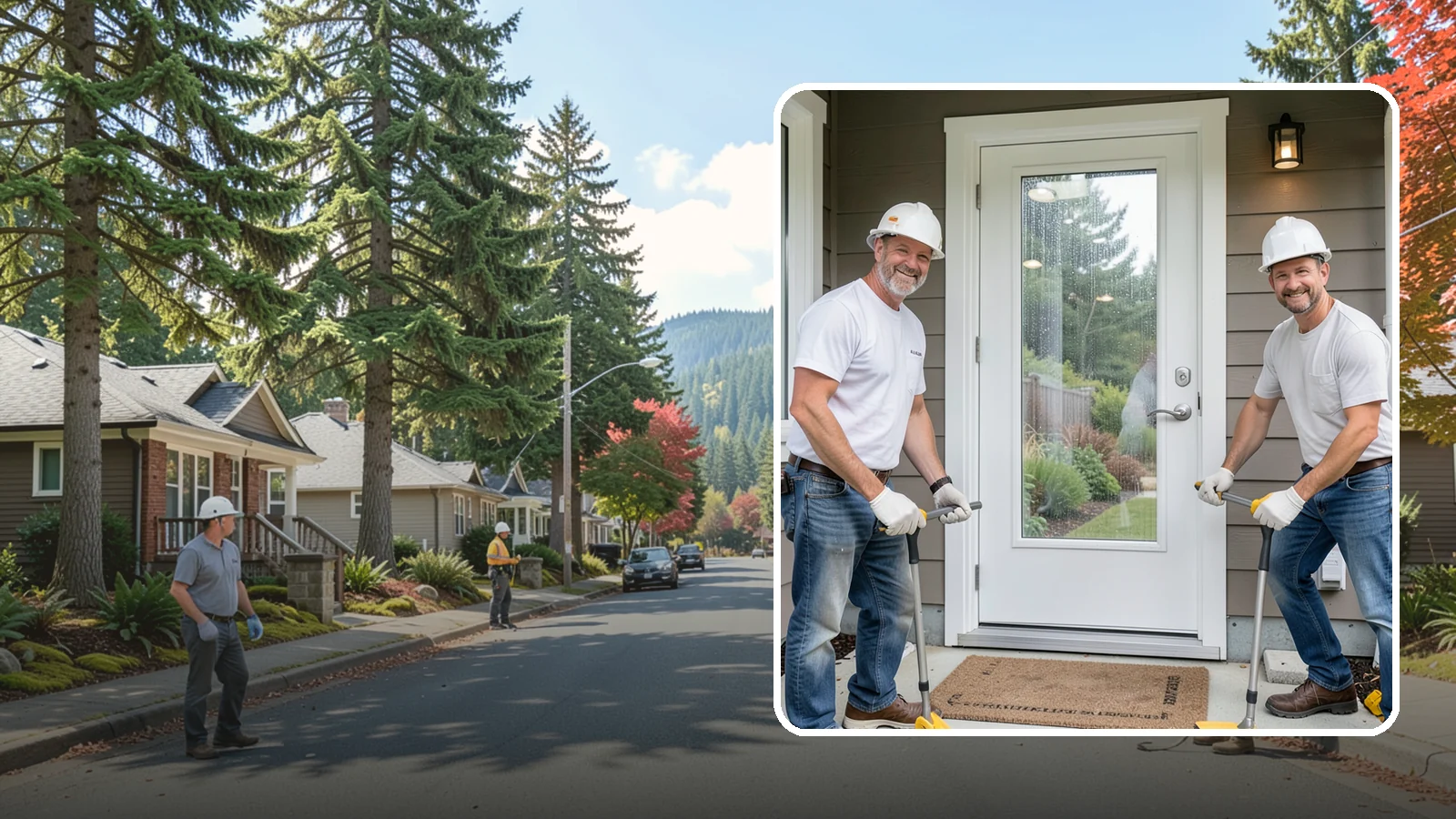 Storm Door Installation in Hunts Point, King County, WA - A storm door that shields your entry from Northwest wind and rain while adding ventilation and light.