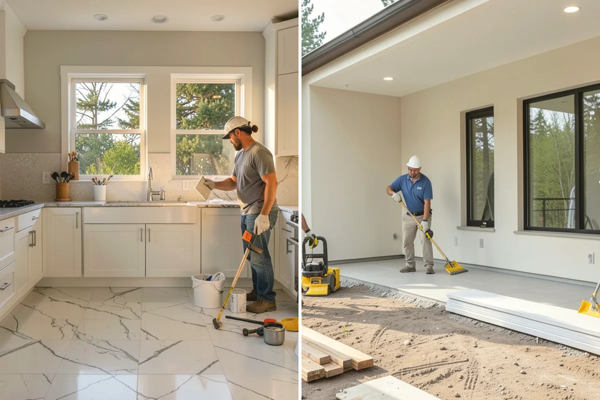 Storm Door Installation in La Conner, Skagit County, WA - Measure the existing door frame and choose a swing side