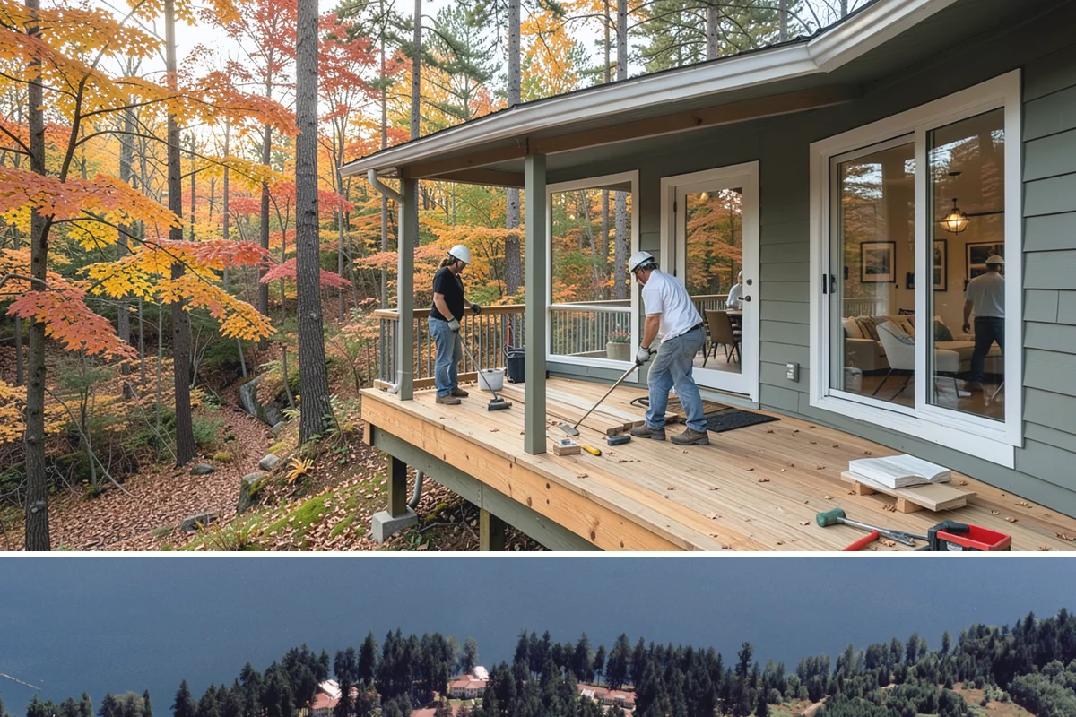 Storm Door Installation in Lakewood, Pierce County, WA - Fall installation readies your entry ahead of the wet, windy season, though storm doors can be added anytime.