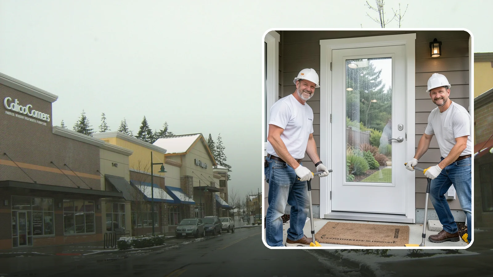 Storm Door Installation in Mill Creek, Snohomish County, WA - A storm door that shields your entry from Northwest wind and rain while adding ventilation and light.