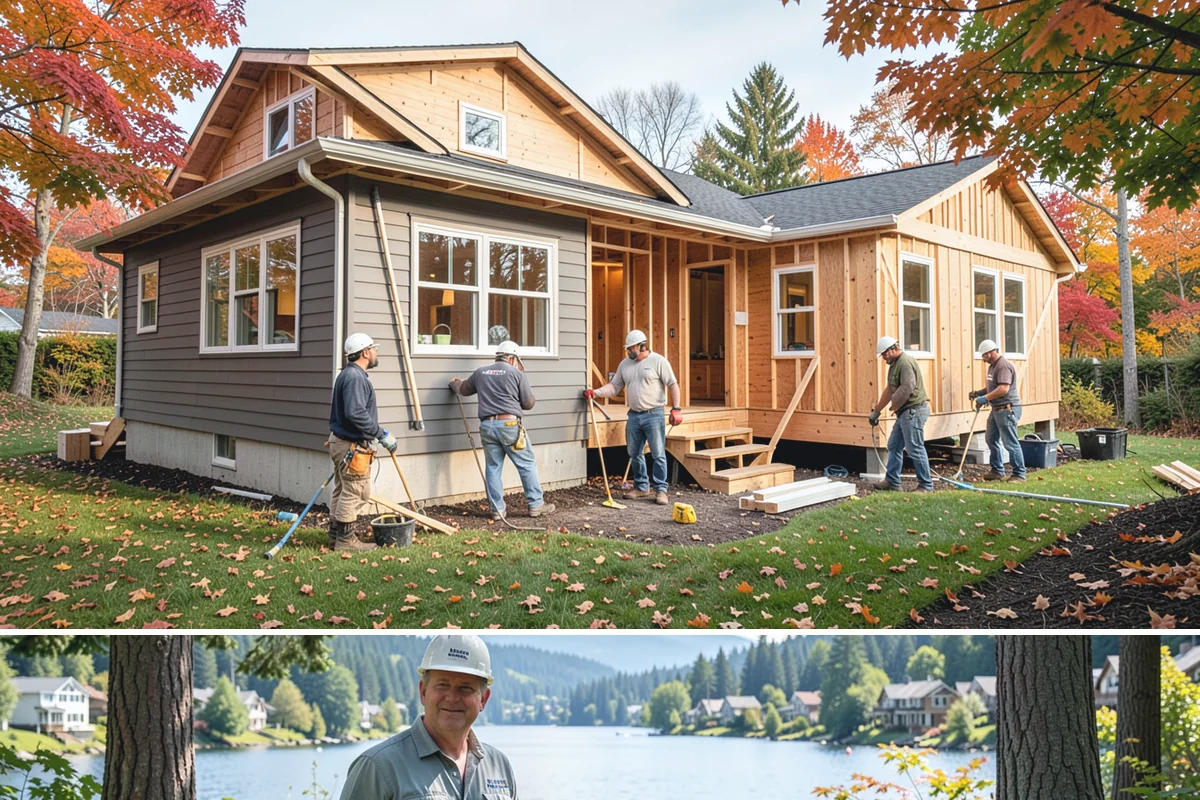 Storm Door Installation in Milton, King County, WA - Fall installation readies your entry ahead of the wet, windy season, though storm doors can be added anytime.