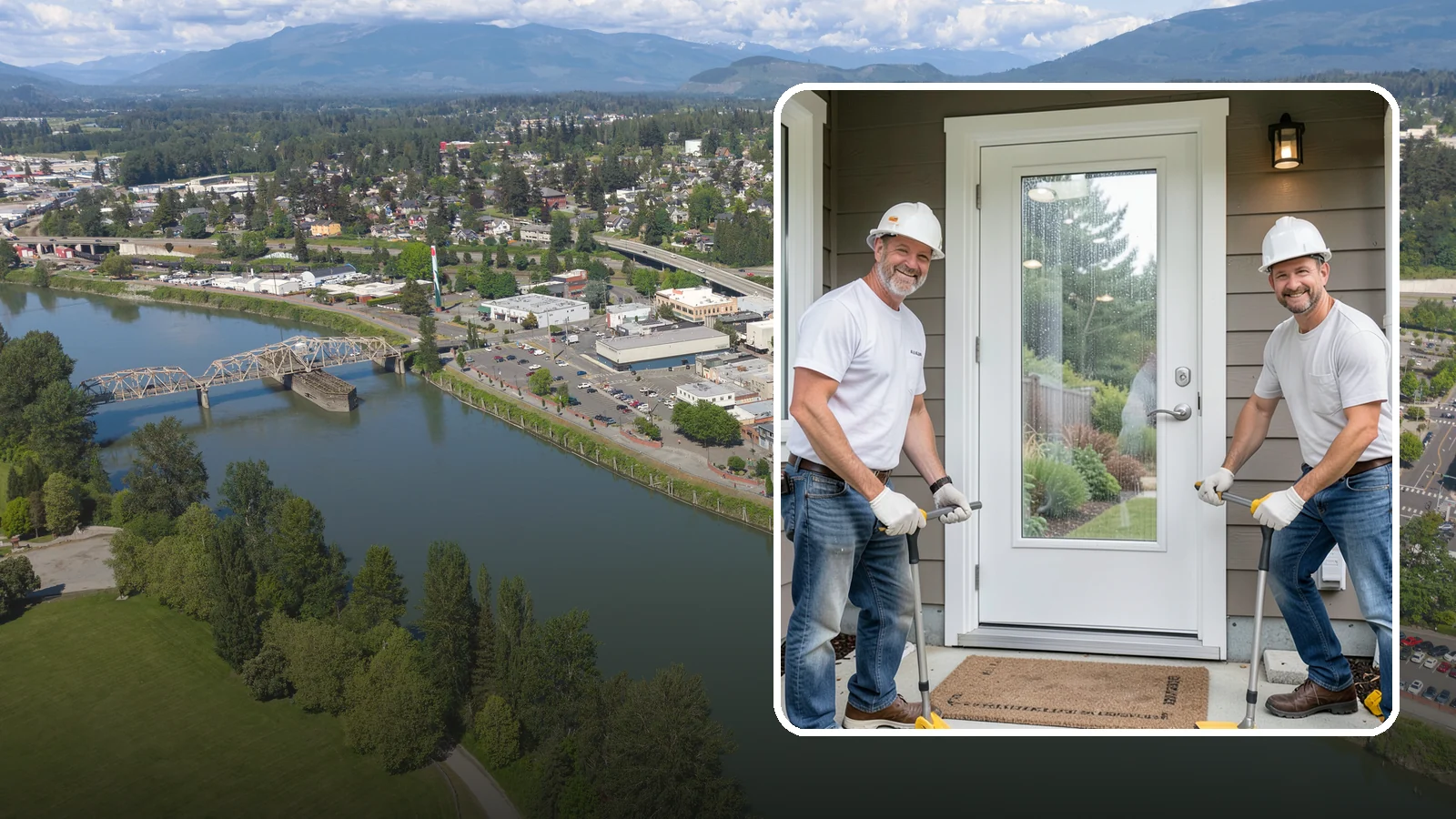 Storm Door Installation in Mount Vernon, Skagit County, WA - A storm door that shields your entry from Northwest wind and rain while adding ventilation and light.
