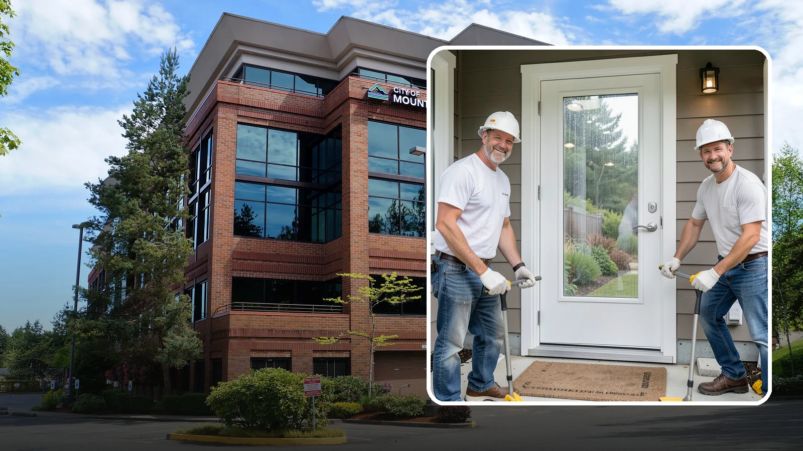 Storm Door Installation in Mountlake Terrace, Snohomish County, WA - A storm door that shields your entry from Northwest wind and rain while adding ventilation and light.