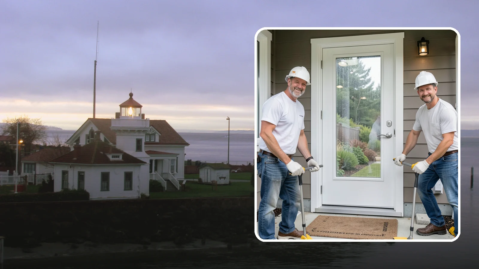 Storm Door Installation in Mukilteo, Snohomish County, WA - A storm door that shields your entry from Northwest wind and rain while adding ventilation and light.