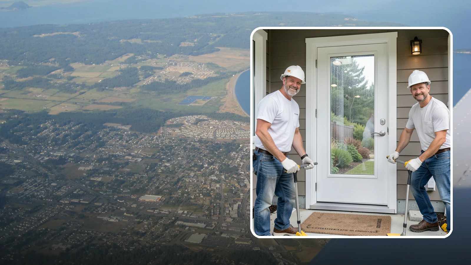 Storm Door Installation in Oak Harbor, Island County, WA - A storm door that shields your entry from Northwest wind and rain while adding ventilation and light.