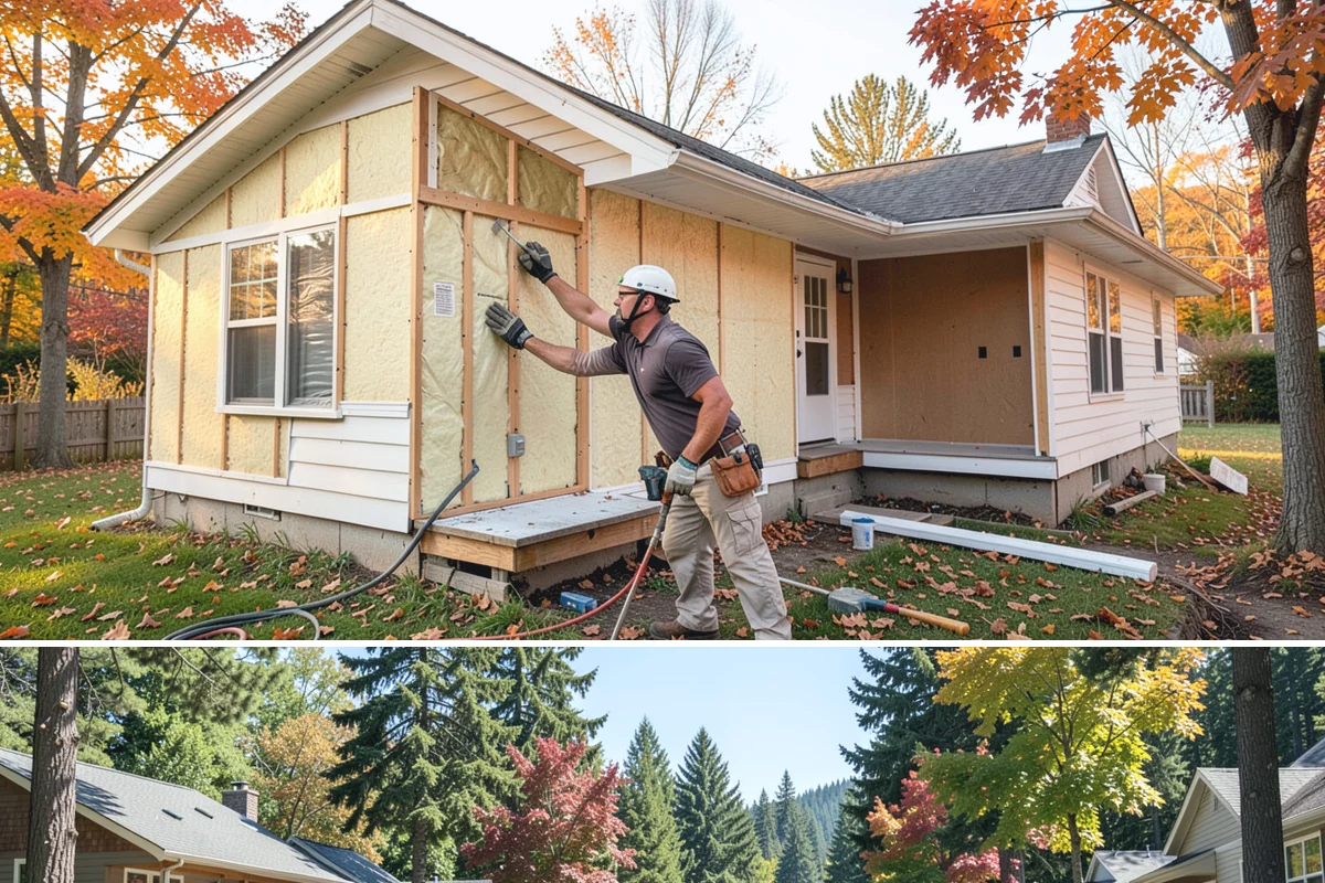 Storm Door Installation in Orting, Pierce County, WA - Fall installation readies your entry ahead of the wet, windy season, though storm doors can be added anytime.