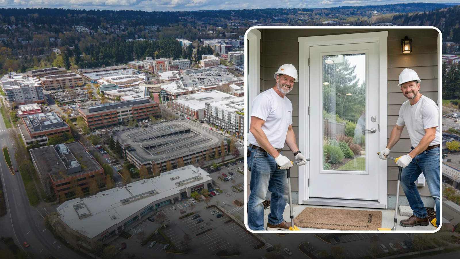 Storm Door Installation in Redmond, King County, WA - A storm door that shields your entry from Northwest wind and rain while adding ventilation and light.