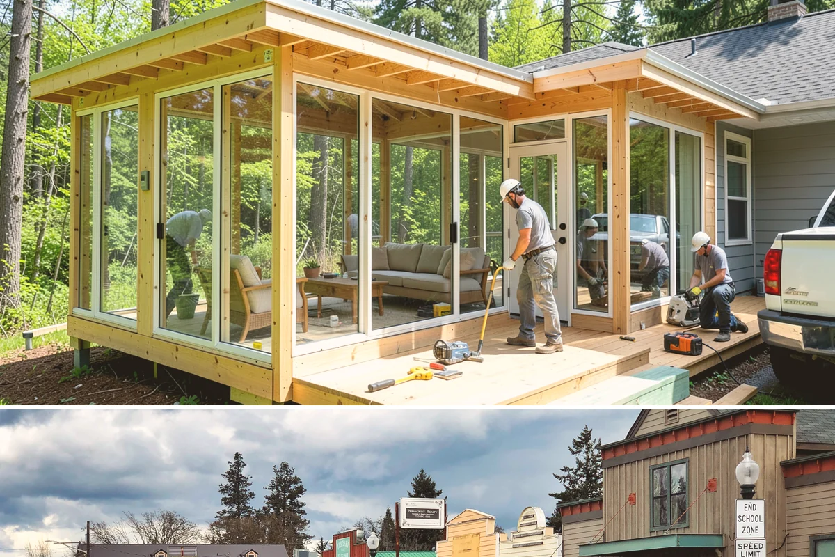 Storm Door Installation in Roy, Pierce County, WA - Fall installation readies your entry ahead of the wet, windy season, though storm doors can be added anytime.