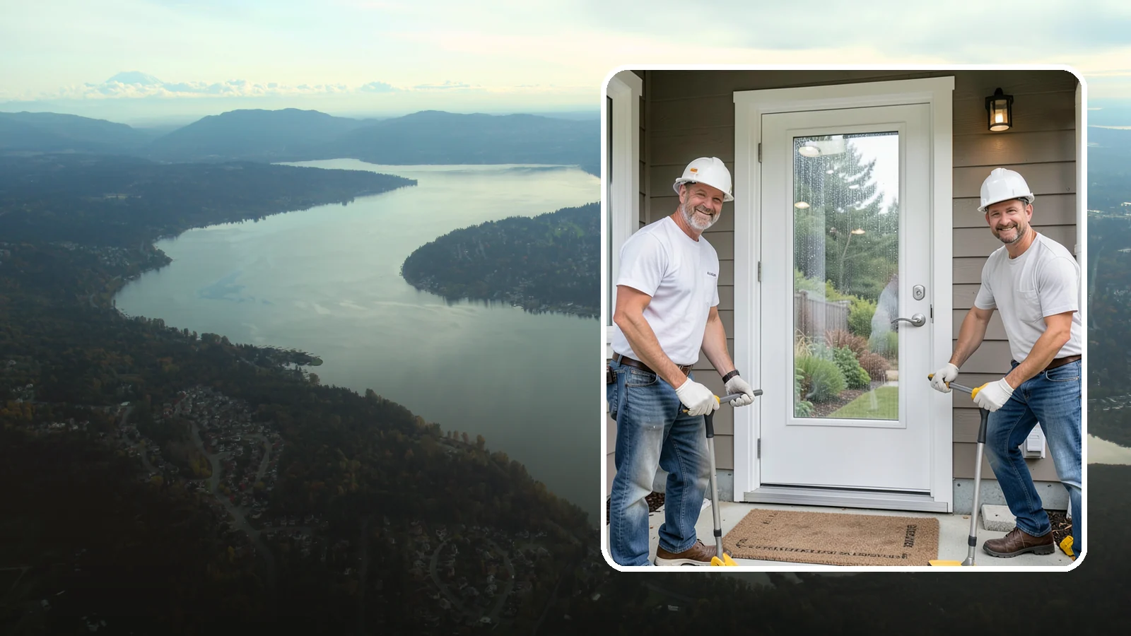 Storm Door Installation in Sammamish, King County, WA - A storm door that shields your entry from Northwest wind and rain while adding ventilation and light.