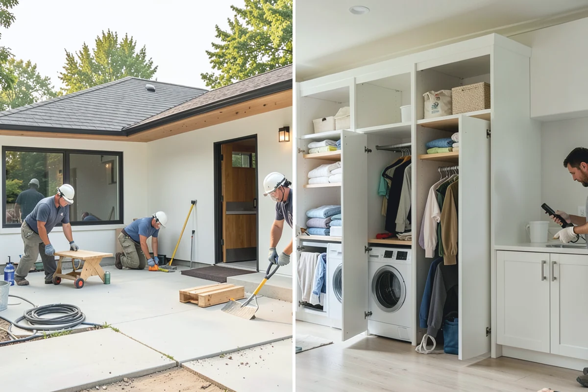 Storm Door Installation in South Prairie, Pierce County, WA - Measure the existing door frame and choose a swing side