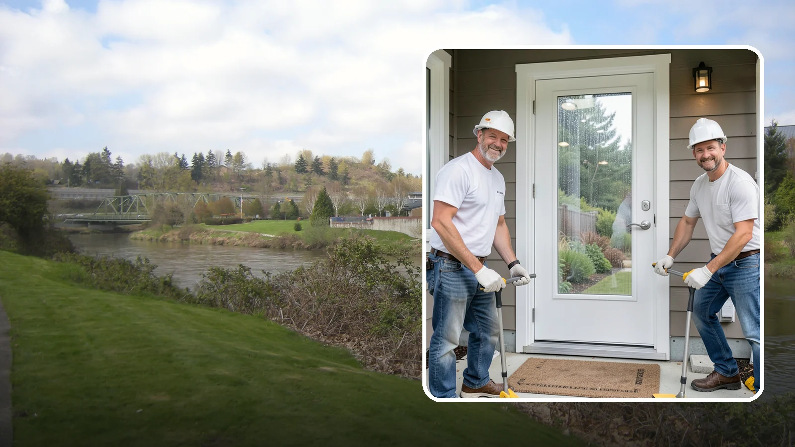 Storm Door Installation in Tukwila, King County, WA - A storm door that shields your entry from Northwest wind and rain while adding ventilation and light.