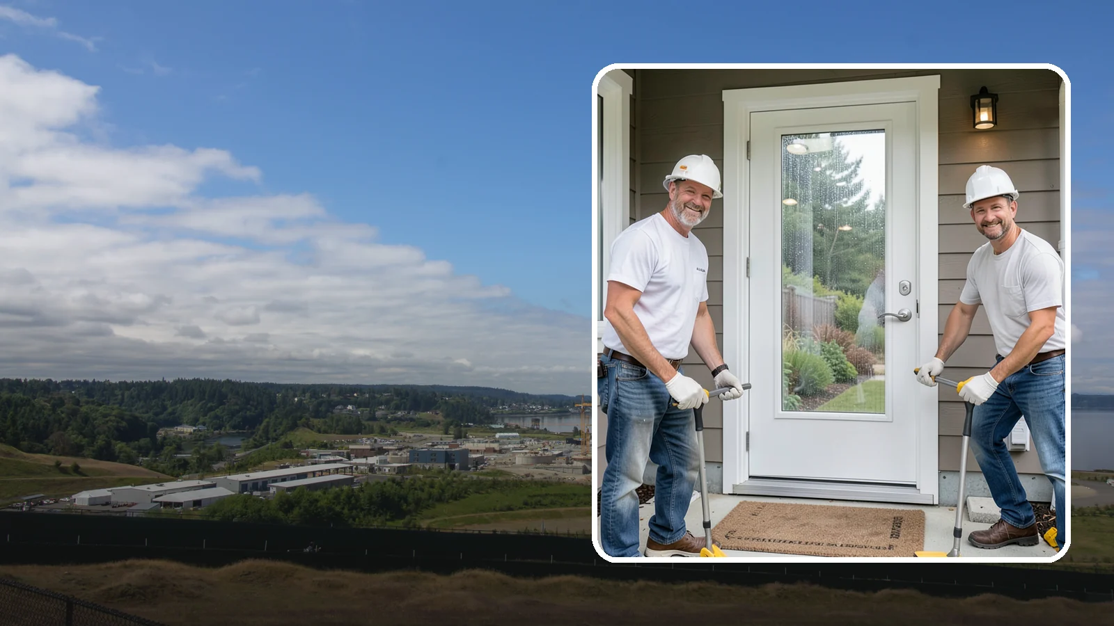 Storm Door Installation in University Place, Pierce County, WA - A storm door that shields your entry from Northwest wind and rain while adding ventilation and light.