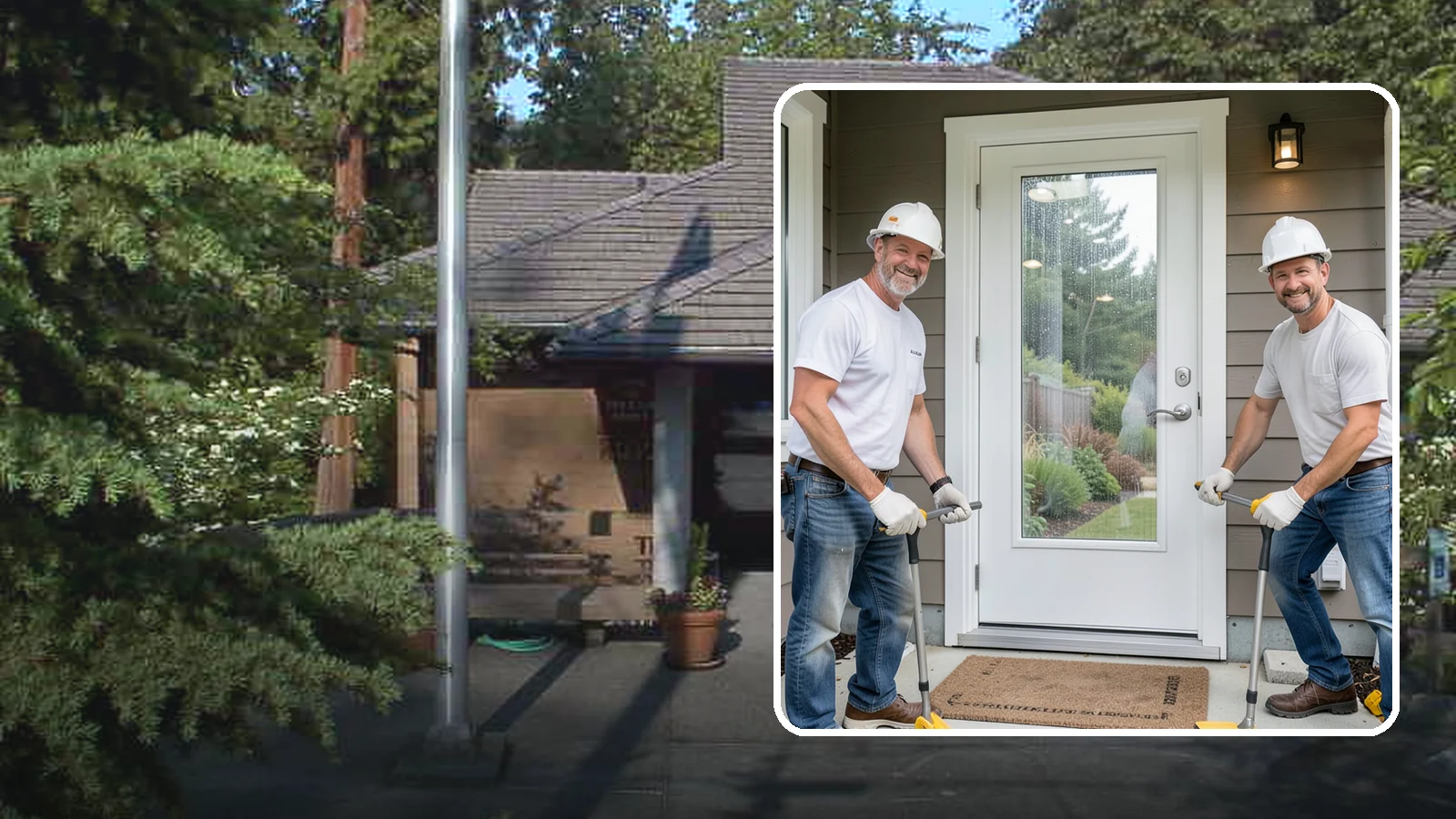 Storm Door Installation in Yarrow Point, King County, WA - A storm door that shields your entry from Northwest wind and rain while adding ventilation and light.