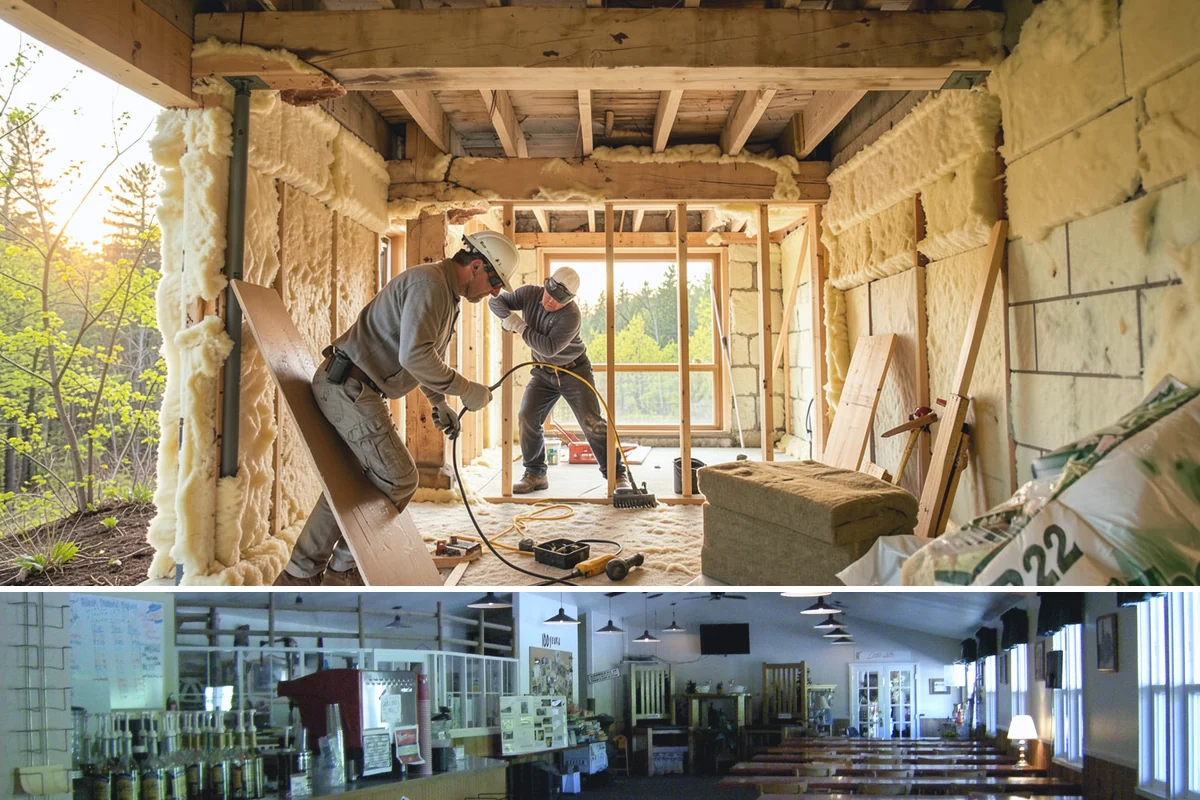 Structural Framing in Black Diamond, King County, WA - Structural framing runs in every season