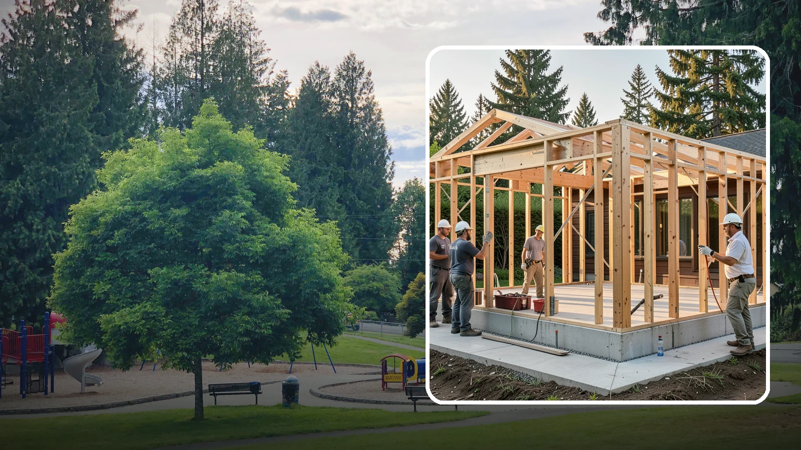 Structural Framing in Bonney Lake, Pierce County, WA - We erect the primary load-carrying frame of your home to engineered specs built for PNW seismic and wind loads.