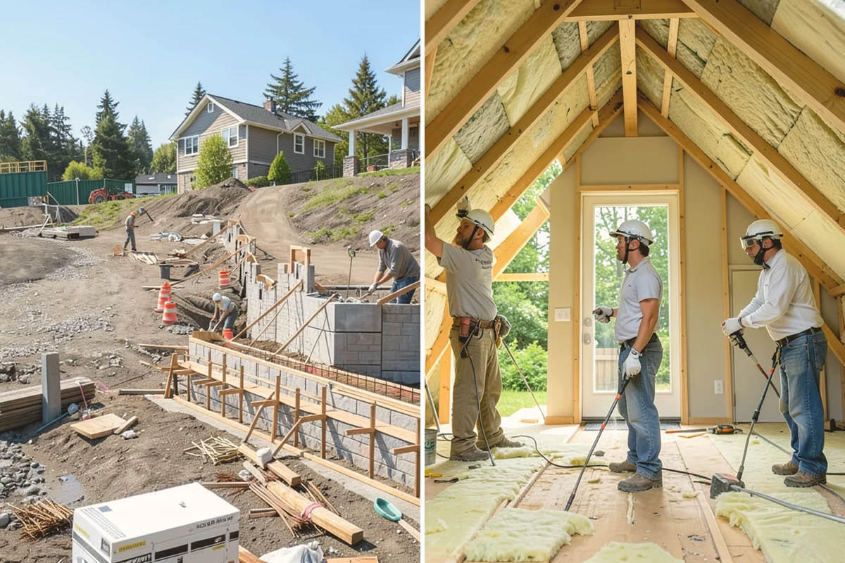 Structural Framing in Brier, Snohomish County, WA - Study the engineered plans and stage lumber and steel by phase