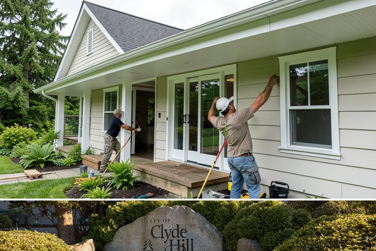 Structural Framing in Clyde Hill, King County, WA - Structural framing runs in every season