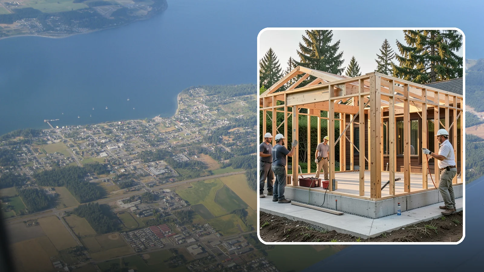 Structural Framing in Coupeville, Island County, WA - We erect the primary load-carrying frame of your home to engineered specs built for PNW seismic and wind loads.