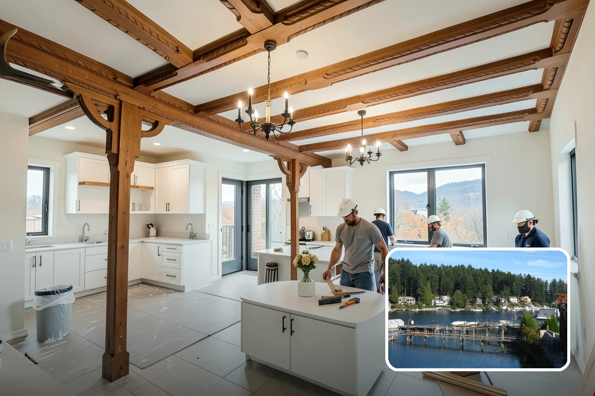 Structural Framing in Gig Harbor, Pierce County, WA - A continuous, engineered load path from roof to foundation