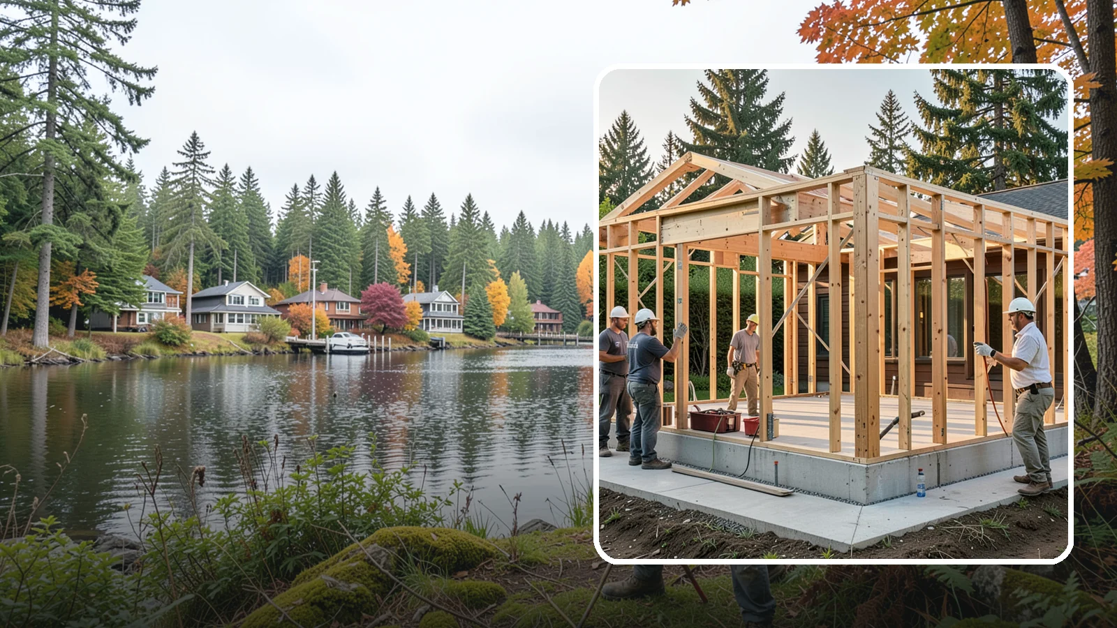 Structural Framing in La Conner, Skagit County, WA - We erect the primary load-carrying frame of your home to engineered specs built for PNW seismic and wind loads.