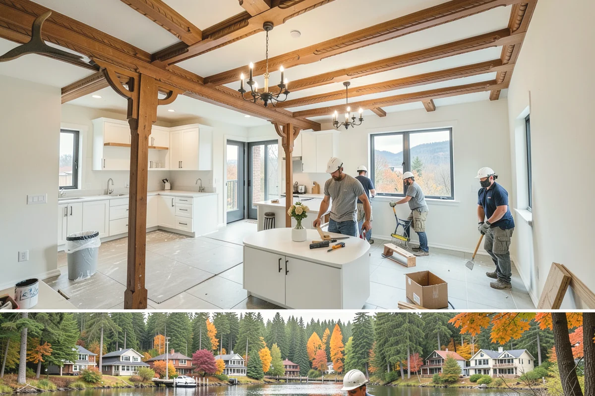 Structural Framing in La Conner, Skagit County, WA - Structural framing runs in every season