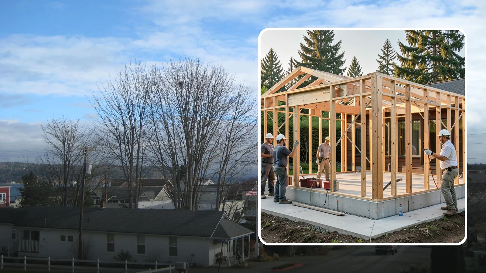Structural Framing in Langley, Island County, WA - We erect the primary load-carrying frame of your home to engineered specs built for PNW seismic and wind loads.