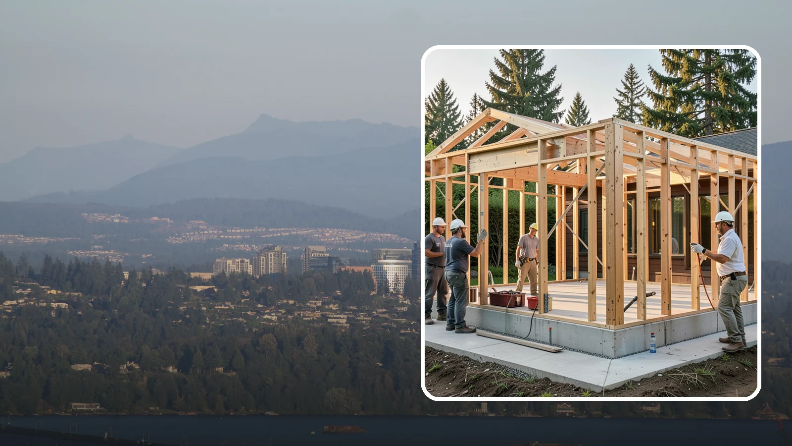 Structural Framing in Medina, King County, WA - We erect the primary load-carrying frame of your home to engineered specs built for PNW seismic and wind loads.