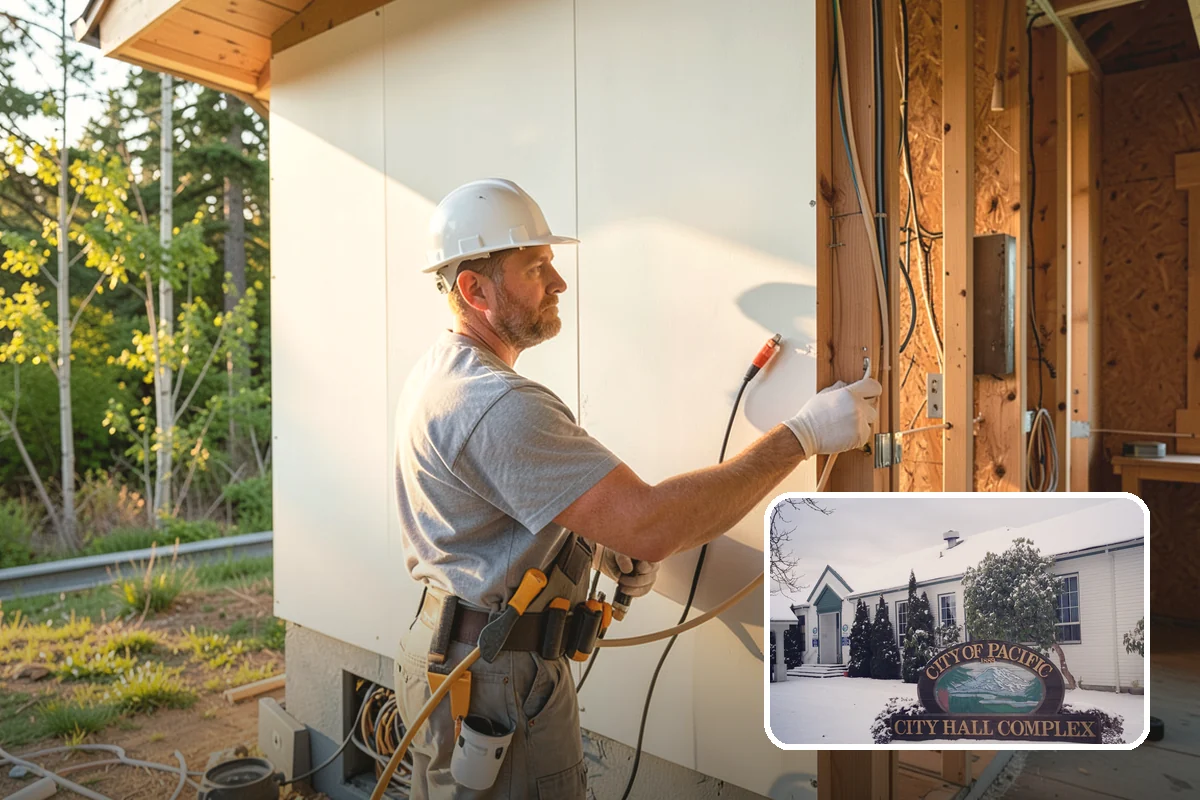 Structural Framing in Pacific, King County, WA - A continuous, engineered load path from roof to foundation