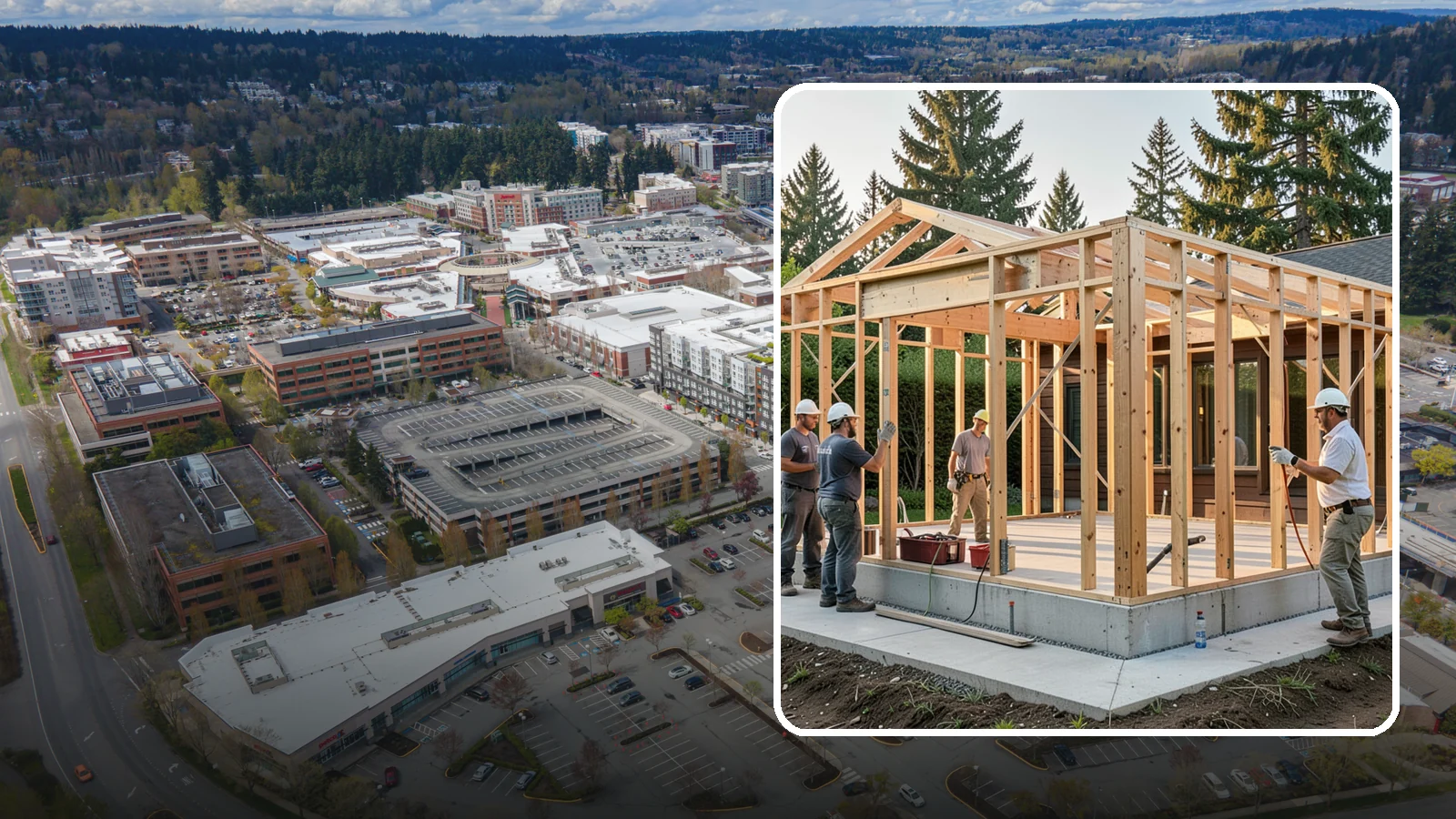 Structural Framing in Redmond, King County, WA - We erect the primary load-carrying frame of your home to engineered specs built for PNW seismic and wind loads.