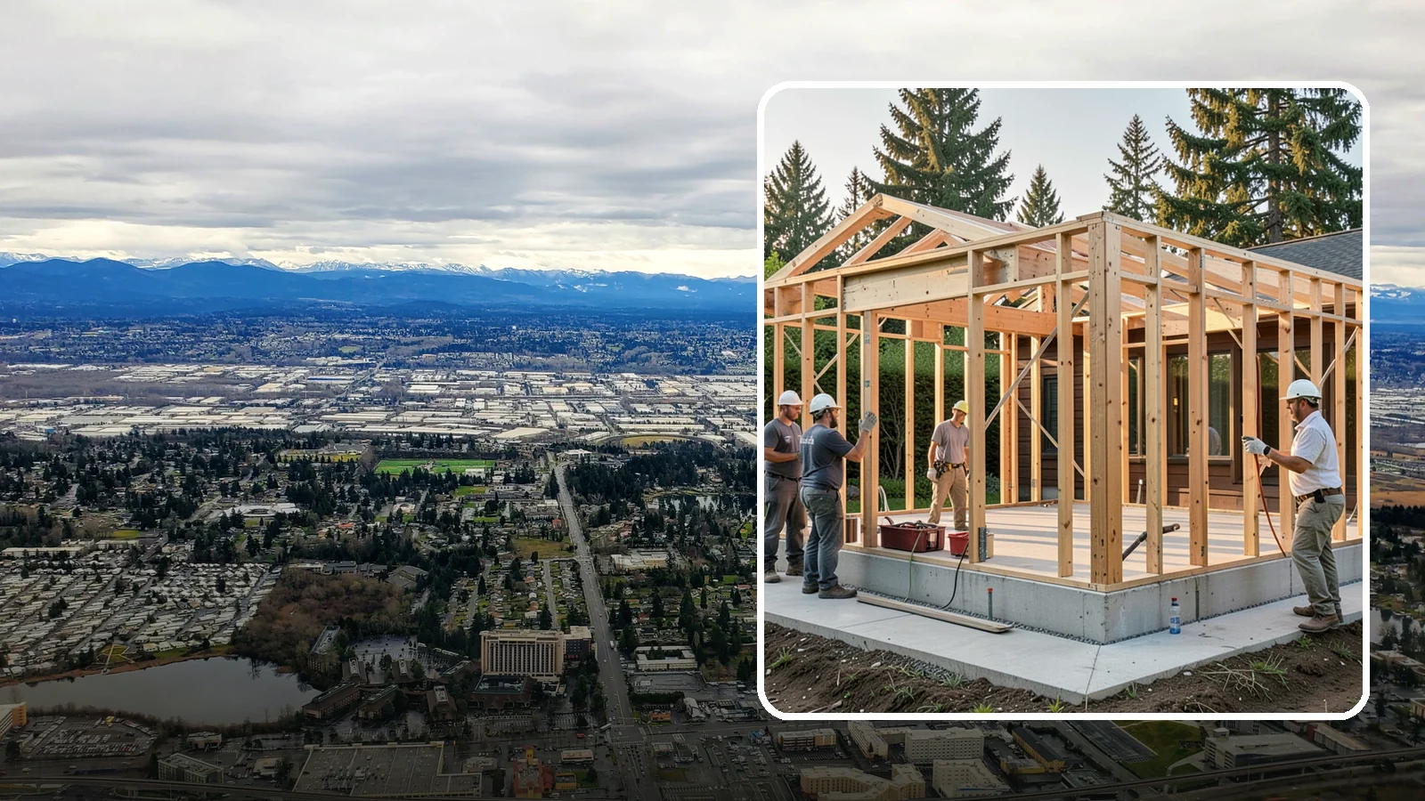Structural Framing in SeaTac, King County, WA - We erect the primary load-carrying frame of your home to engineered specs built for PNW seismic and wind loads.