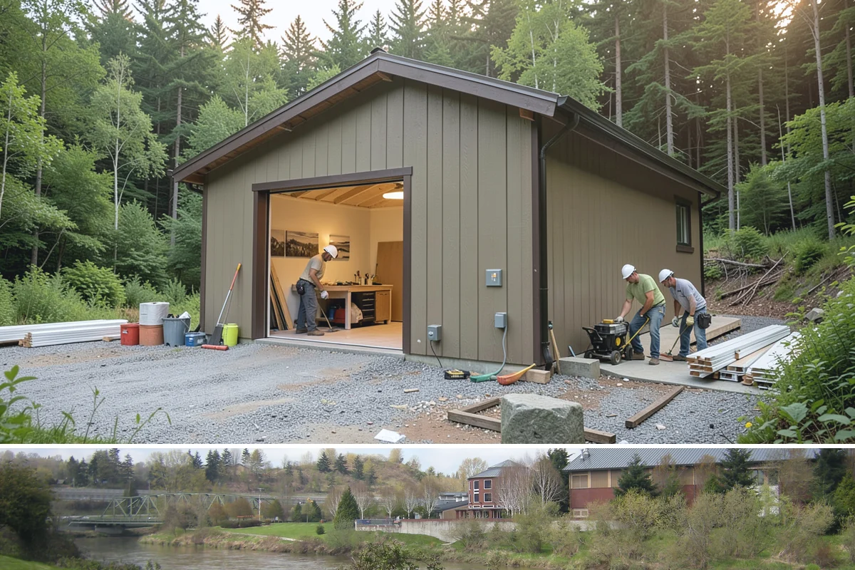 Structural Framing in Tukwila, King County, WA - Structural framing runs in every season
