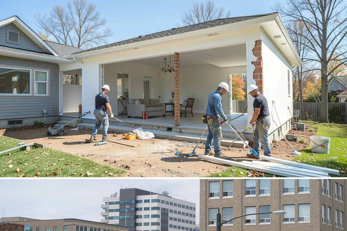 Structural Repair in Everett, Snohomish County, WA - Structural work proceeds year-round, with interior repairs unaffected by weather.
