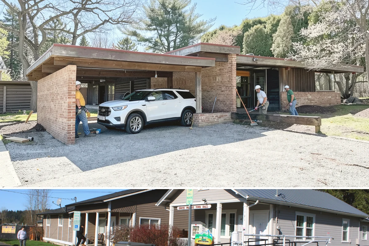 Structural Repair in South Prairie, Pierce County, WA - Structural work proceeds year-round, with interior repairs unaffected by weather.