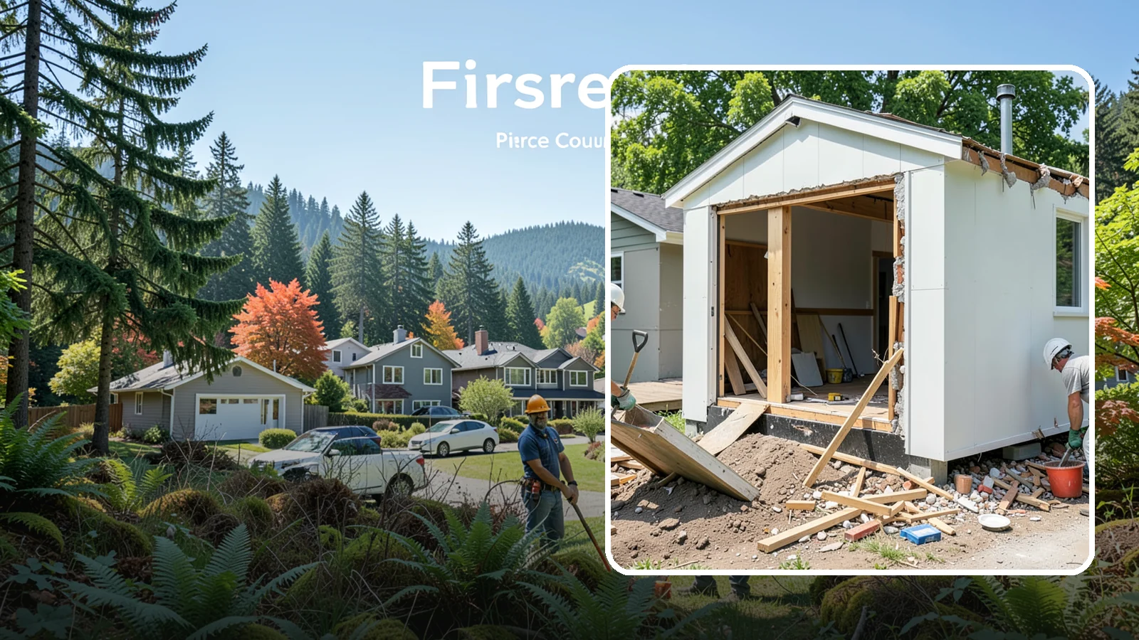 Structure Demolition in Fircrest, Pierce County, WA - We take down outbuildings, sheds, and light-commercial structures with the right permits, controls, and cleanup.
