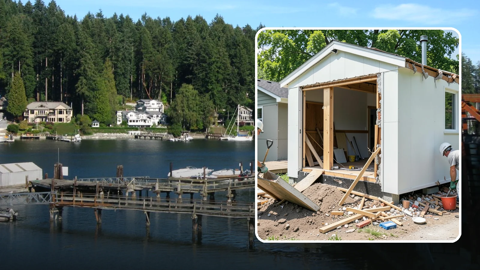 Structure Demolition in Gig Harbor, Pierce County, WA - We take down outbuildings, sheds, and light-commercial structures with the right permits, controls, and cleanup.