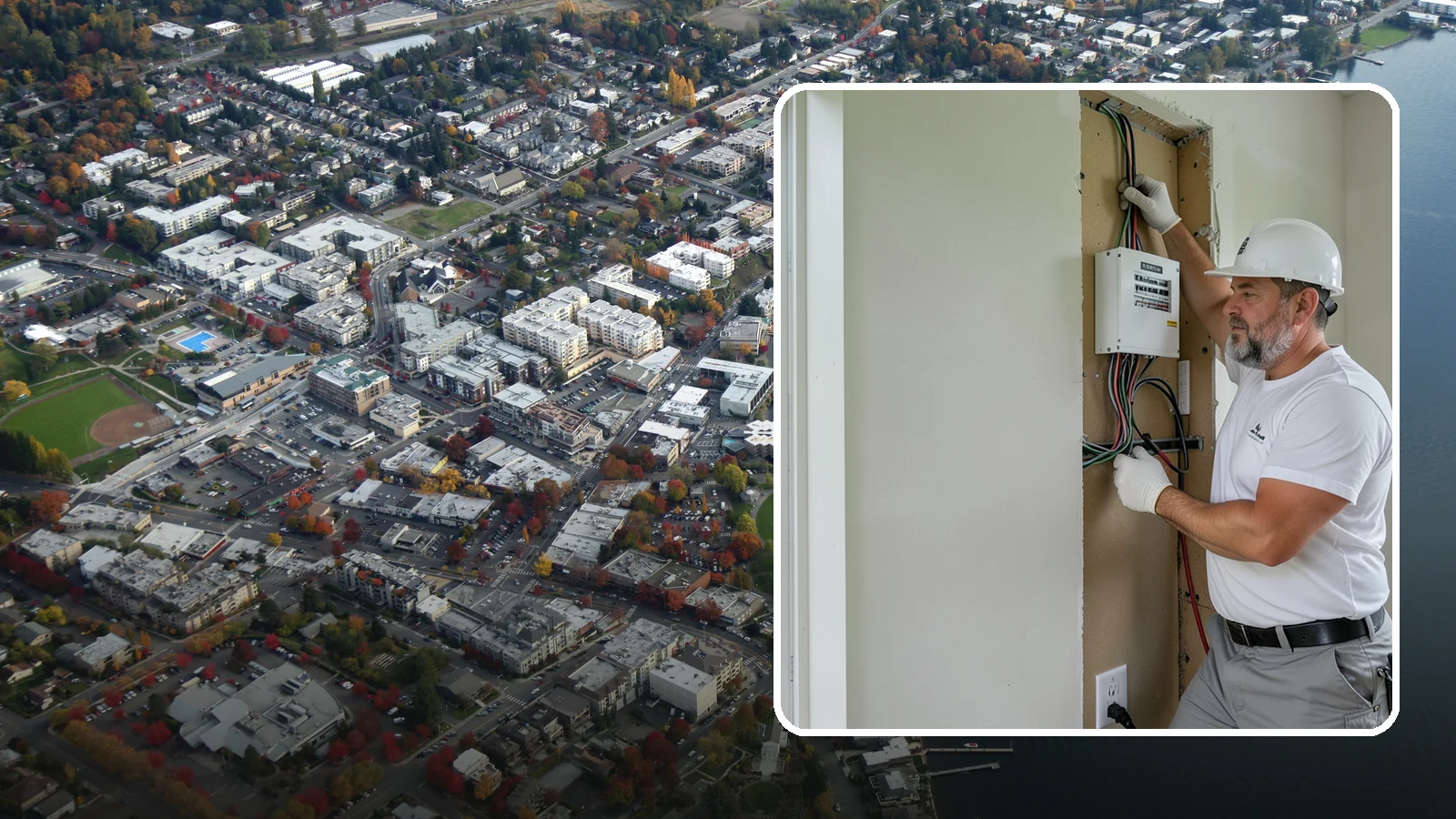 Structured Wiring Installation in Kirkland, King County, WA - We install organized structured wiring that centralizes your home's data, video, and network connections.