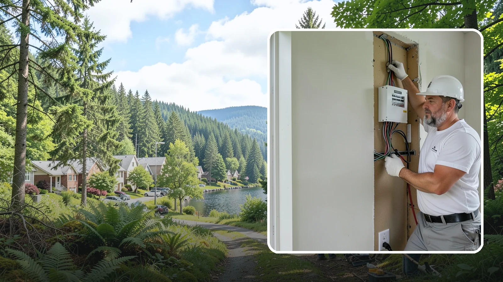 Structured Wiring Installation in Lake Forest Park, King County, WA - We install organized structured wiring that centralizes your home's data, video, and network connections.