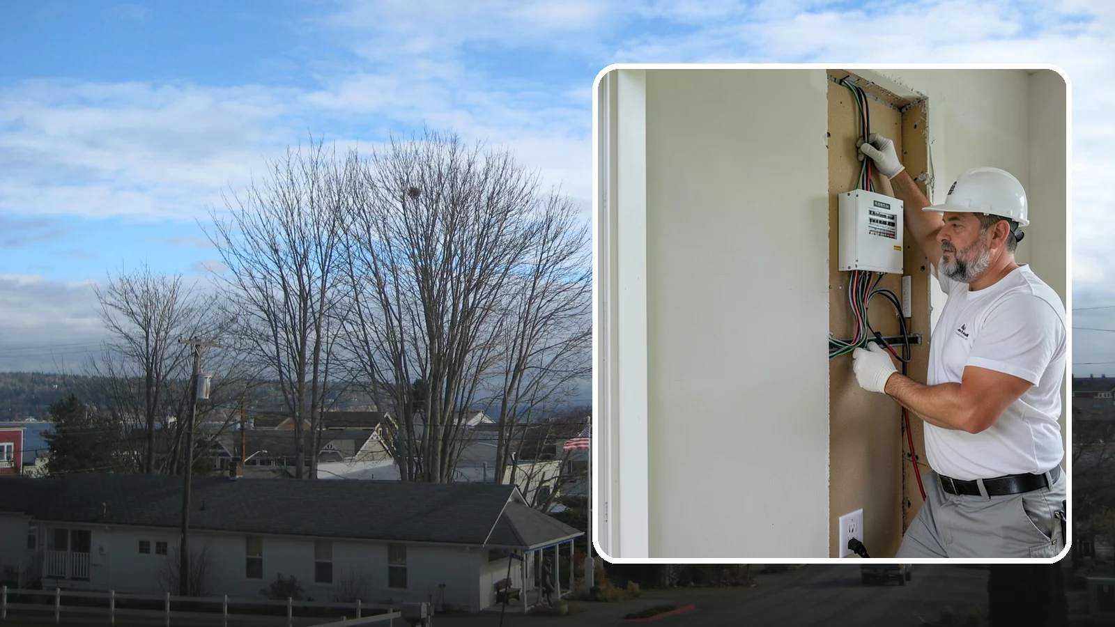 Structured Wiring Installation in Langley, Island County, WA - We install organized structured wiring that centralizes your home's data, video, and network connections.