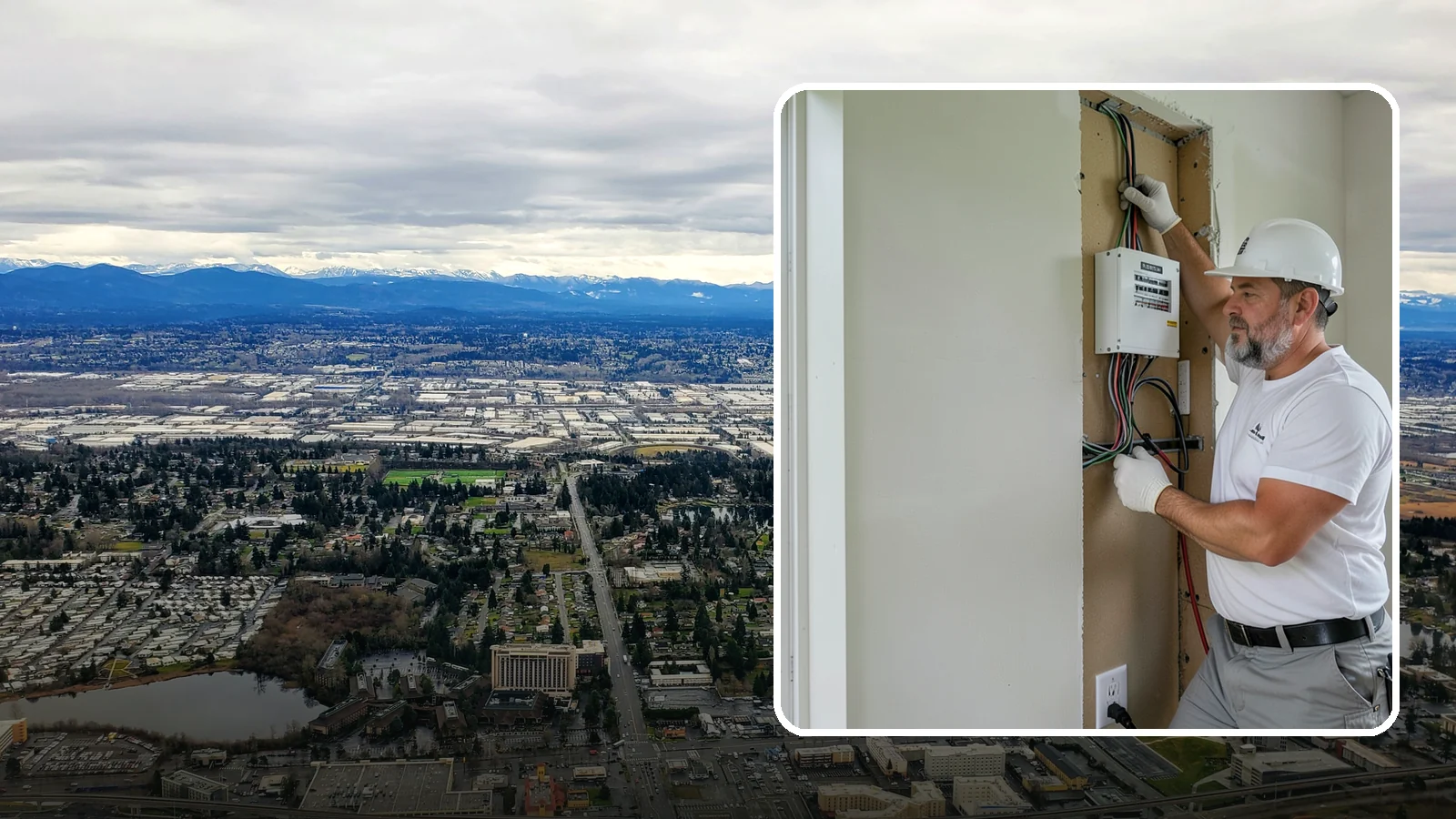 Structured Wiring Installation in SeaTac, King County, WA - We install organized structured wiring that centralizes your home's data, video, and network connections.