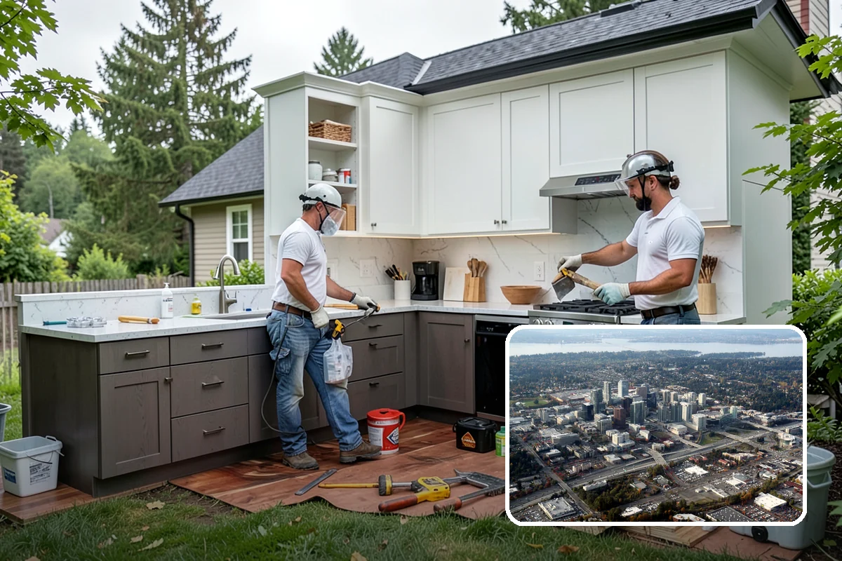 Stucco Installation in Bellevue, King County, WA - Seamless, monolithic appearance with texture options