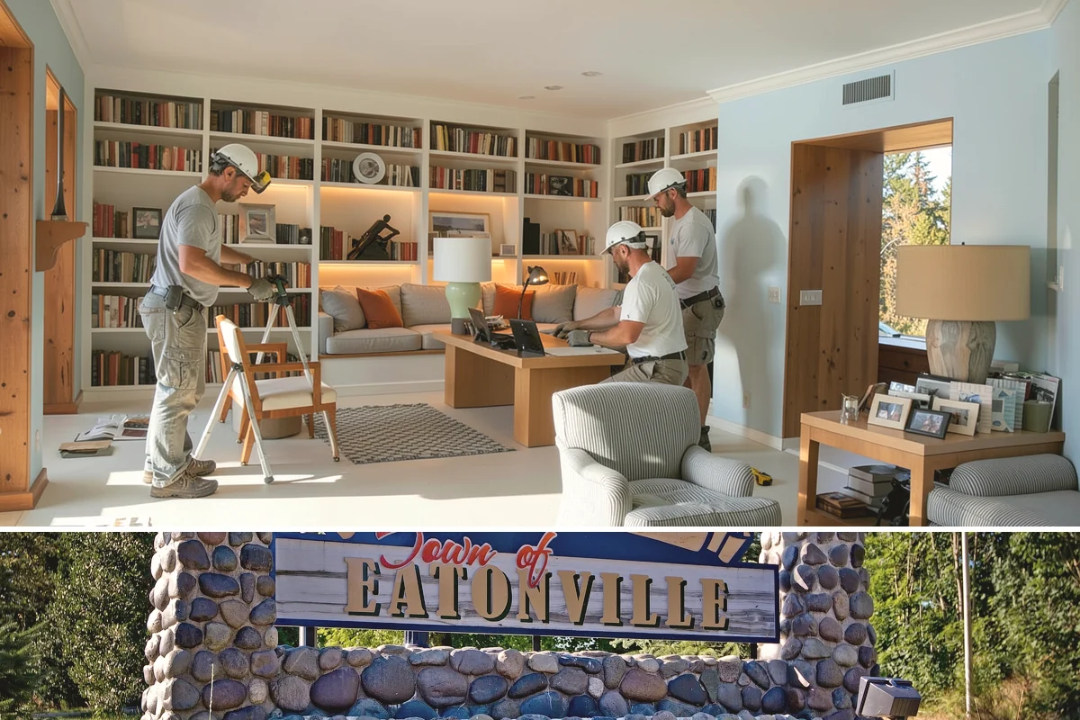 Stucco Installation in Eatonville, Pierce County, WA - Warm, dry summer weather is strongly preferred so each stucco coat cures properly before the wet season.