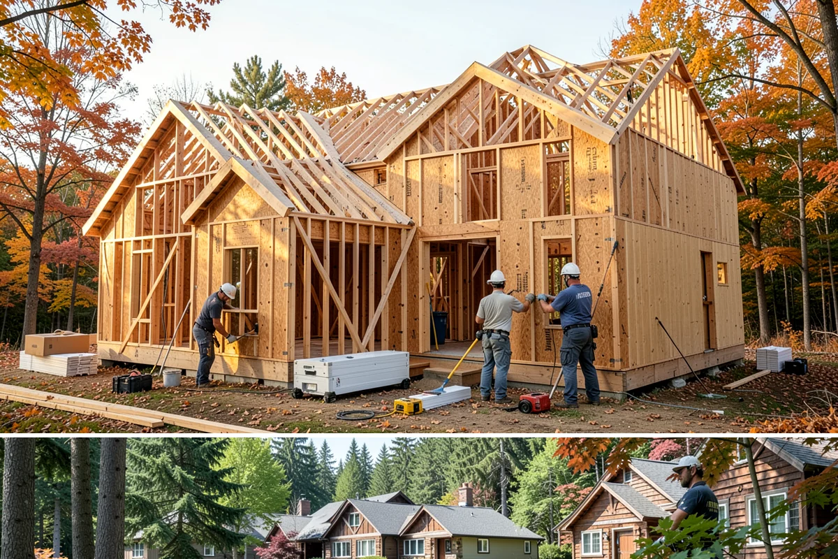 Stucco Installation in Edgewood, Pierce County, WA - Warm, dry summer weather is strongly preferred so each stucco coat cures properly before the wet season.