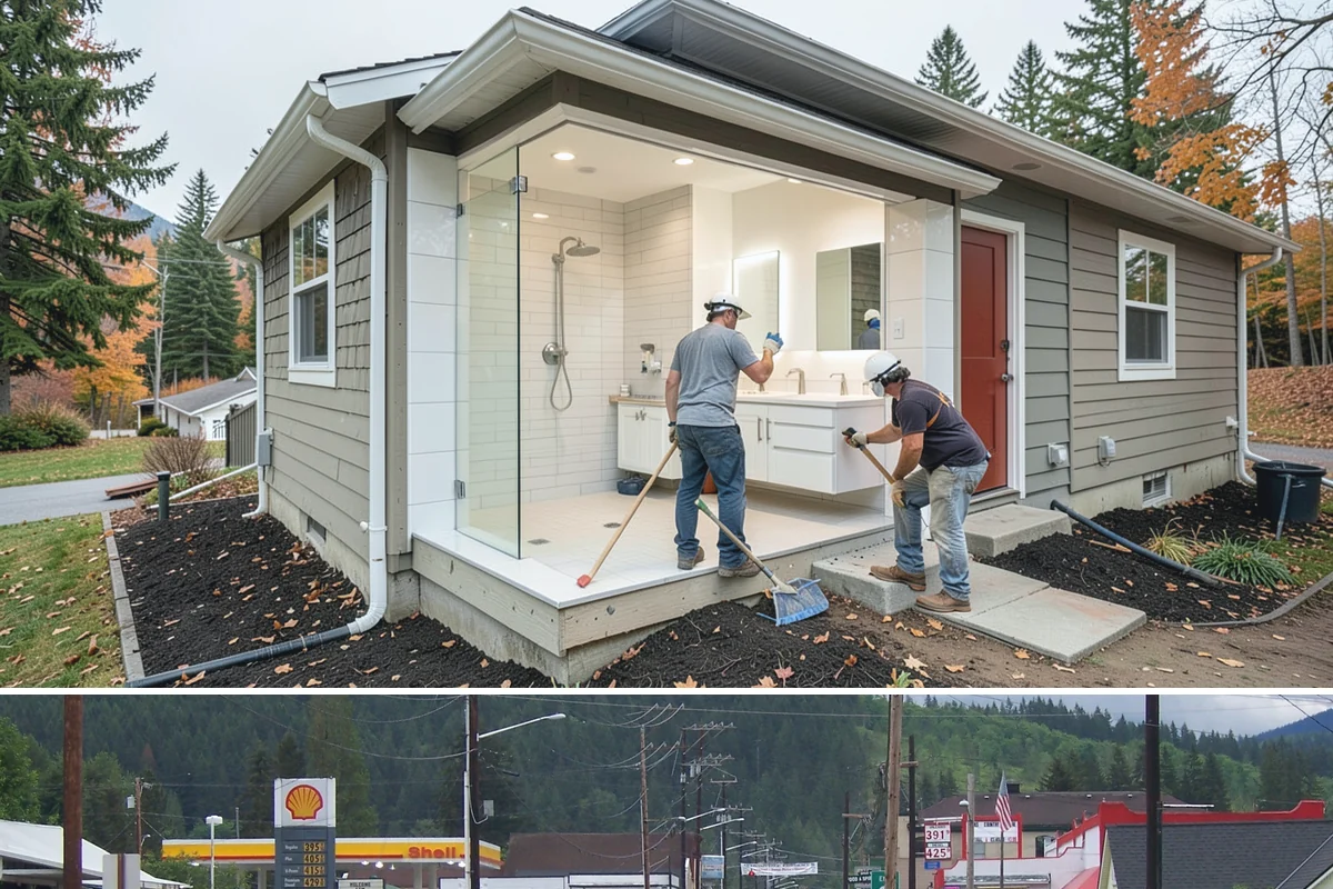 Stucco Installation in Granite Falls, Snohomish County, WA - Warm, dry summer weather is strongly preferred so each stucco coat cures properly before the wet season.
