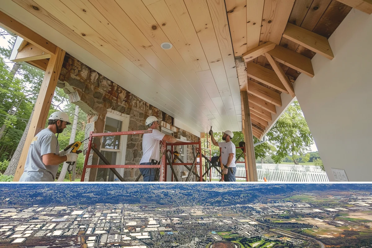 Stucco Installation in Kent, King County, WA - Warm, dry summer weather is strongly preferred so each stucco coat cures properly before the wet season.